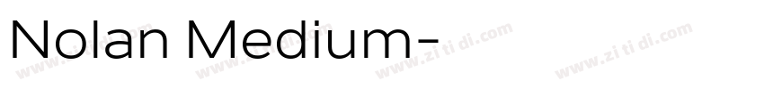 Nolan Medium字体转换